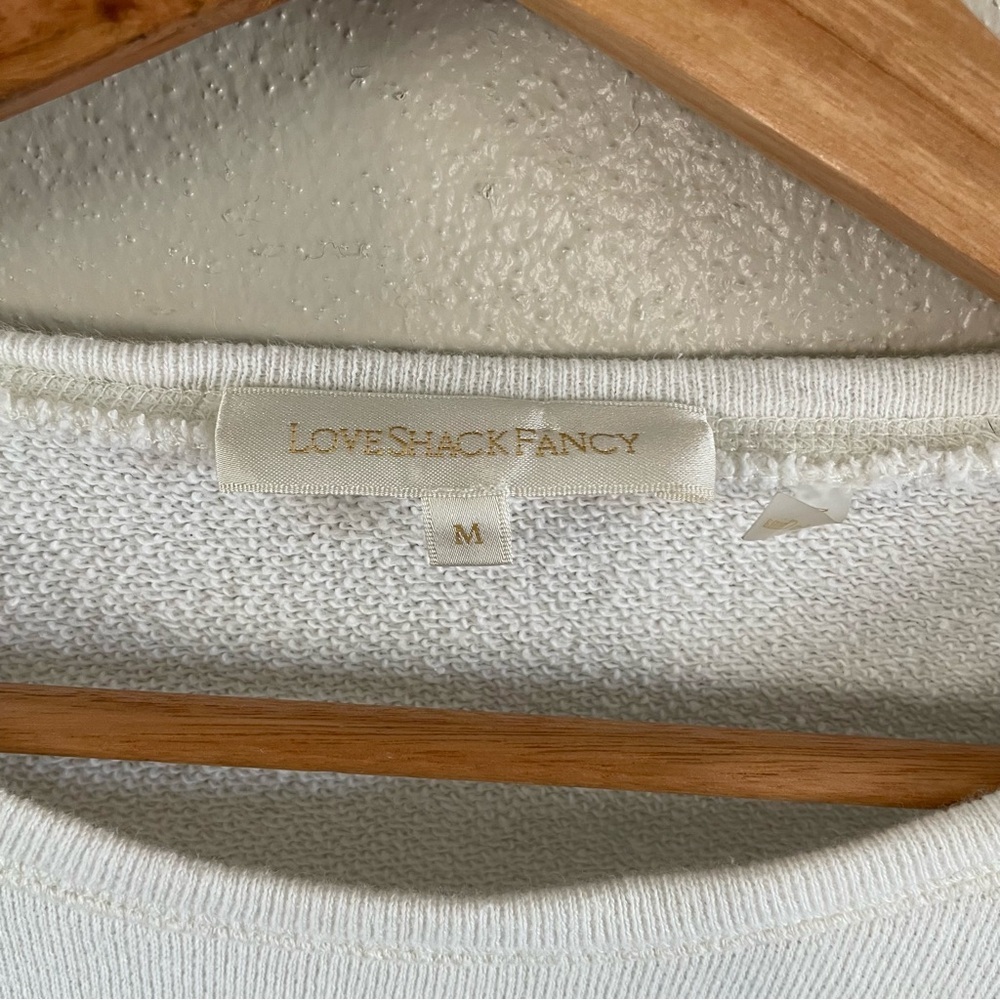 Loveshackfancy | Corrine White Ruffle Sweatshirt,… - image 5